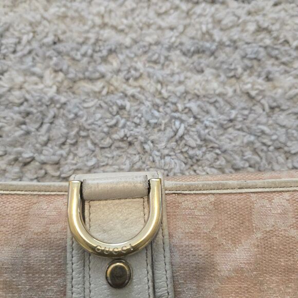 Vintage Gucci Bifold Wallet Canvas  Authentic Pink - Picture 8 of 15